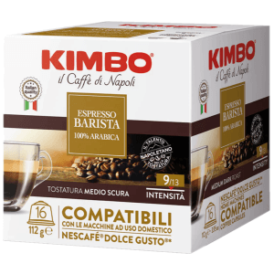 KIMBO Espresso Barista 100% Arabica Dolce Gusto Uyumlu Kapsül Kahve (16'lı Kutuda)