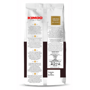 KIMBO Aroma Gold 100% Arabica Çekirdek Kahve (1000 gr) Arka