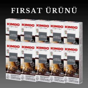 KIMBO Intenso Nespresso Uyumlu Kapsül Kahve (10’lu Kutuda) (10 Kutu)