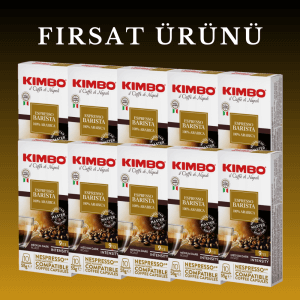 KIMBO Barista Armonia 100% Arabica Nespresso Uyumlu Kapsül Kahve (10’lu Kutuda) (10 Kutu)