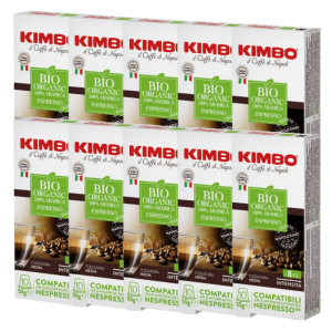 KIMBO Bio Organic Nespresso Uyumlu Kapsul Kahve 10lu Kutuda 10 Kutu