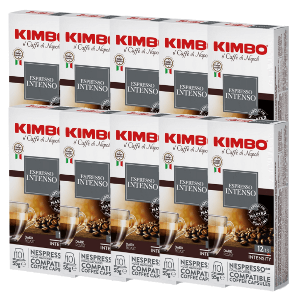 KIMBO Intenso Nespresso Uyumlu Kapsul Kahve 10lu Kutuda 10 Kutu
