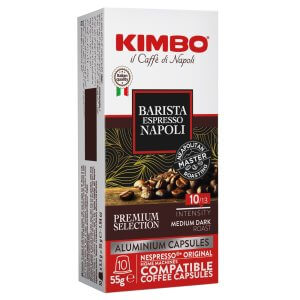 KIMBO Barista Espresso Napoli Nespresso Uyumlu Kapsül Kahve (Alüminyum) (10'lu Kutuda)