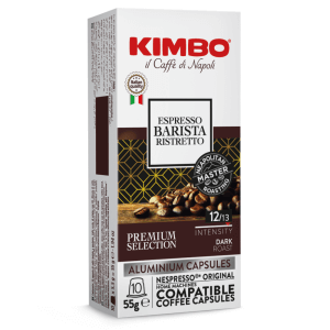 KIMBO Espresso Barista Ristretto Nespresso Uyumlu Kapsül Kahve (Alüminyum) (10’lu Kutuda)