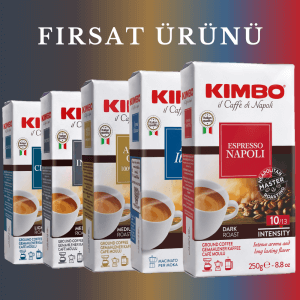 KIMBO Napoli + Italiano + Aroma Gold + Intenso + Classico Filtre Kahve (250 gr) (5'li Set)
