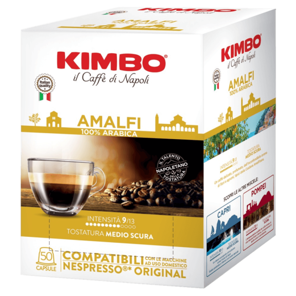 KIMBO Amalfi 100% Arabica Nespresso Uyumlu Kapsül Kahve (50'li Kutuda)
