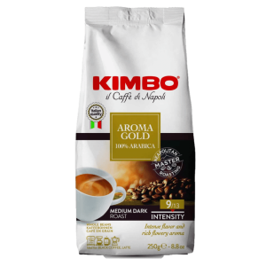 KIMBO Aroma Gold 100% Arabica Çekirdek Kahve (250 gr)