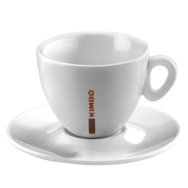 KIMBO Büyük Cappuccino Fincanı + Tabak 300 cc
