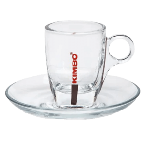 KIMBO Cam Espresso Fincan + Tabak 60 cc