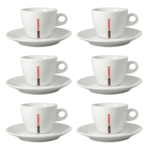 KIMBO Cappuccino Fincan Seti 180 cc Fincan + Tabak (6’lı Set)