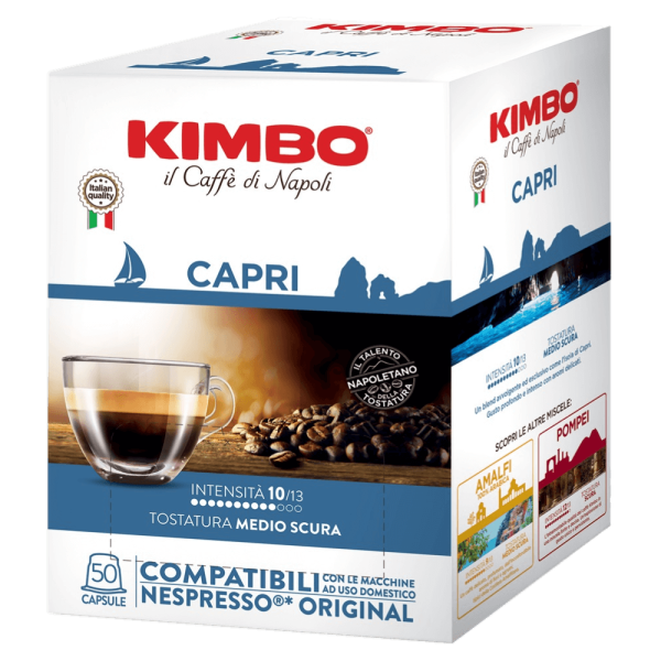 KIMBO Capri Nespresso Uyumlu Kapsül Kahve (50'li Kutuda)