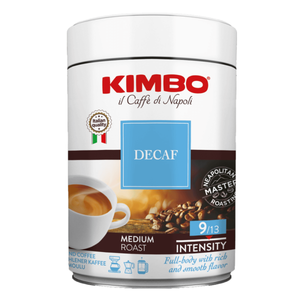 KIMBO Decaffeinato Filtre Kahve Teneke Kutu (250 gr)