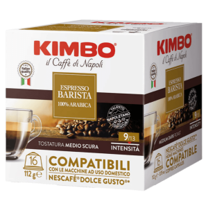 KIMBO Espresso Barista 100% Arabica Dolce Gusto Uyumlu Kapsül Kahve (16'lı Kutuda)