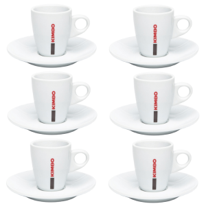 KIMBO Espresso Fincan Seti 60 cc Fincan + Tabak (6’lı Set)